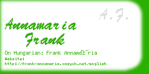 annamaria frank business card